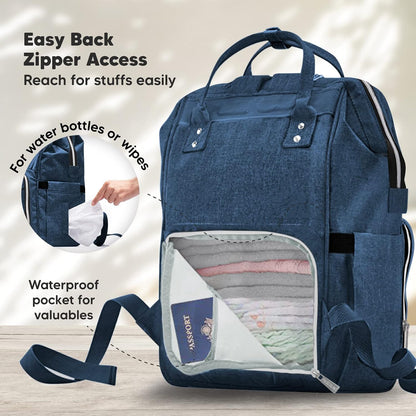 Baby Wrap Carrier and Diaper Bag Backpack - Waterproof Multi Function Baby Travel Bags - All in 1 Original Breathable Baby Sling, Lightweight,Hands Free Baby Carrier Sling -Baby Carrier Wrap