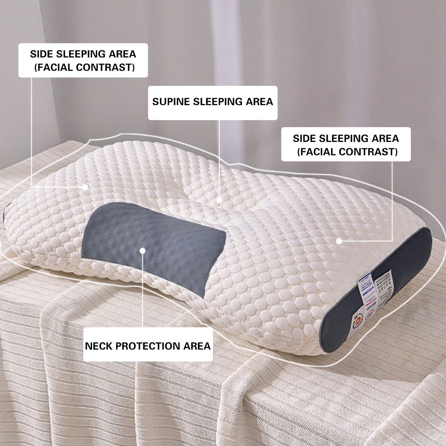 Tepsmf Structural Alignment Pillow - Pain is a biological liability. Reengineer your sleep architecture with elite orthopedic contouring. Neutralize cervical friction and maximize REM cycle efficiency regardless of your sleeping posture.