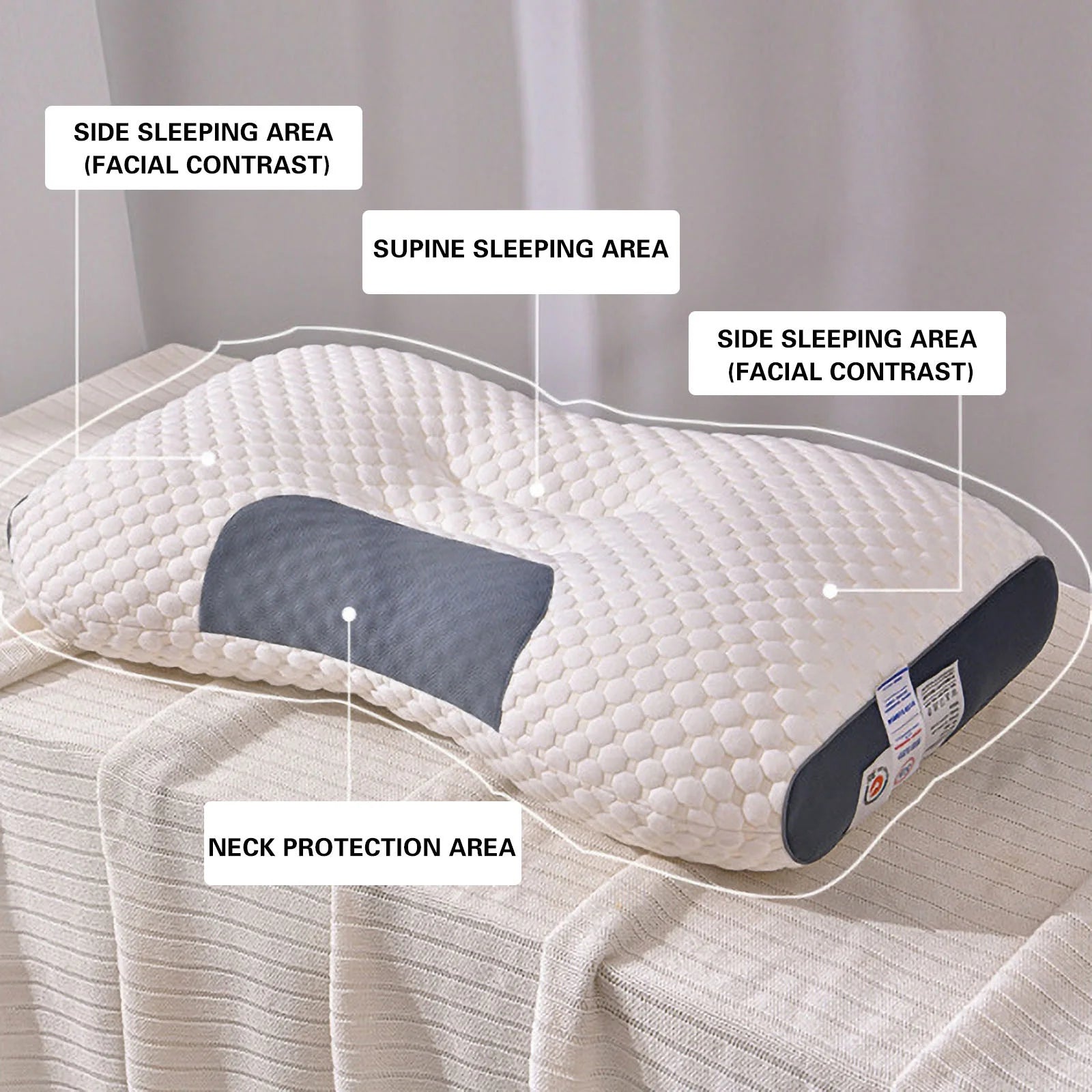 Tepsmf Structural Alignment Pillow - Pain is a biological liability. Reengineer your sleep architecture with elite orthopedic contouring. Neutralize cervical friction and maximize REM cycle efficiency regardless of your sleeping posture.